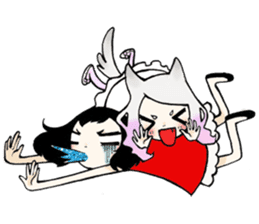 little red hood and the big bad wolf sticker #3811400