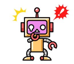 Robot and Alien sticker #3811945