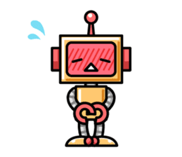 Robot and Alien sticker #3811949