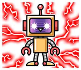 Robot and Alien sticker #3811957
