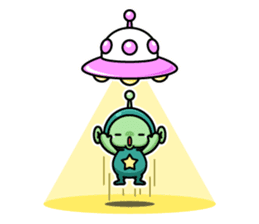 Robot and Alien sticker #3811962