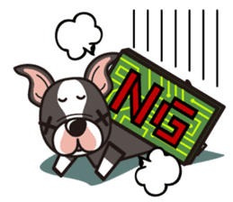 iinu - Boston Terrier sticker #3812540