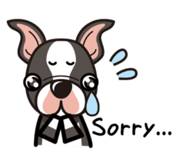 iinu - Boston Terrier sticker #3812542