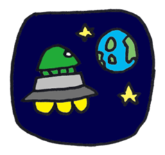 Strange Martian sticker #3812945