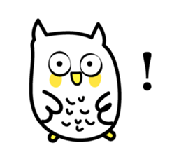 An owl hears a story sticker #3813875