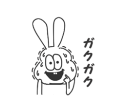 Thick rabbit6 sticker #3813969