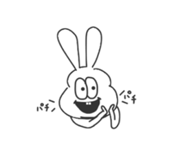 Thick rabbit6 sticker #3813973