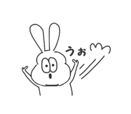 Thick rabbit6 sticker #3813978