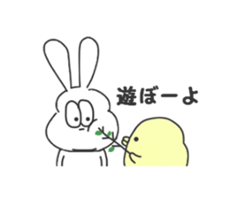 Thick rabbit6 sticker #3813986