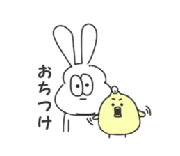 Thick rabbit6 sticker #3813988
