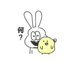 Thick rabbit6 sticker #3813989