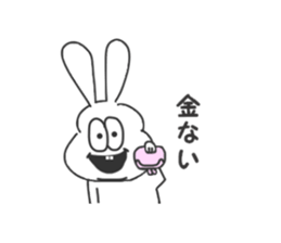 Thick rabbit6 sticker #3813995