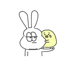 Thick rabbit6 sticker #3813996