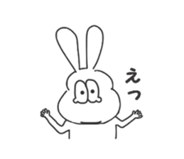 Thick rabbit6 sticker #3814000