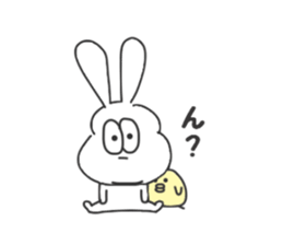 Thick rabbit6 sticker #3814003