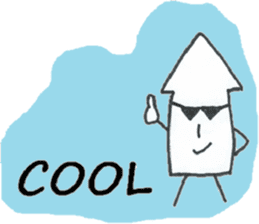 Mr. arrow American pop (not a squid) sticker #3814109