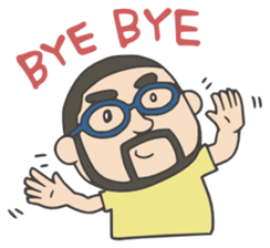 Higemeganekun Sticker English version sticker #3814128