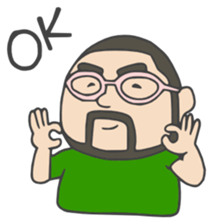 Higemeganekun Sticker English version sticker #3814129