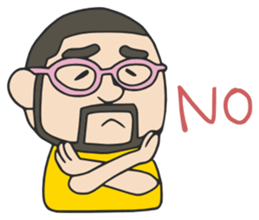 Higemeganekun Sticker English version sticker #3814131