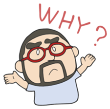 Higemeganekun Sticker English version sticker #3814143