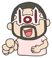 Higemeganekun Sticker English version sticker #3814149