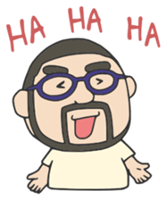 Higemeganekun Sticker English version sticker #3814150