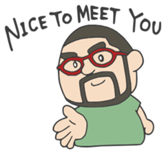 Higemeganekun Sticker English version sticker #3814153