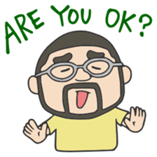 Higemeganekun Sticker English version sticker #3814155