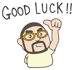 Higemeganekun Sticker English version sticker #3814158