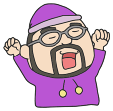 Higemeganekun Sticker English version sticker #3814164