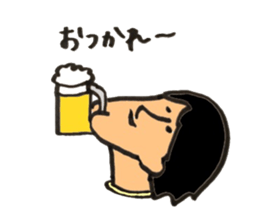 Ketsu-ago man sticker #3814379