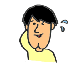 Ketsu-ago man sticker #3814396