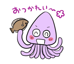ikakun cuttlefish sticker #3816019