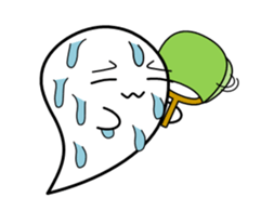 White ghost sticker vol.2 sticker #3817259