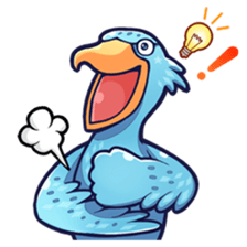 Shoebill and funny animals sticker #3817746