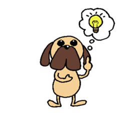 pearl dog sticker #3817770