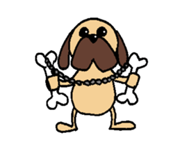 pearl dog sticker #3817793