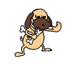 pearl dog sticker #3817795