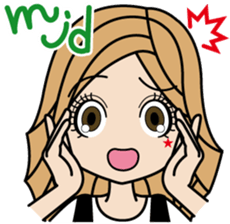 Gal word  sticker sticker #3818894