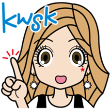 Gal word  sticker sticker #3818910