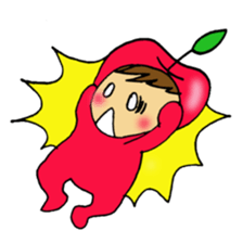 Apple baby's happy life sticker #3819003