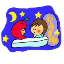 Apple baby's happy life sticker #3819005