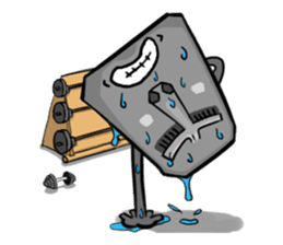 A stoneman comes from nowhere sticker #3819133