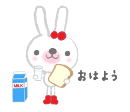 Fluffy Bunny for the girls sticker #3819368