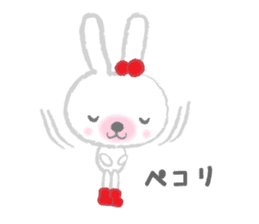 Fluffy Bunny for the girls sticker #3819373