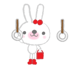 Fluffy Bunny for the girls sticker #3819379