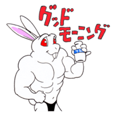 Macho Rabbit sticker #3819609