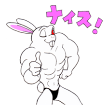 Macho Rabbit sticker #3819615