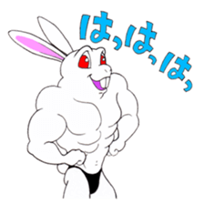 Macho Rabbit sticker #3819620