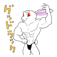 Macho Rabbit sticker #3819639